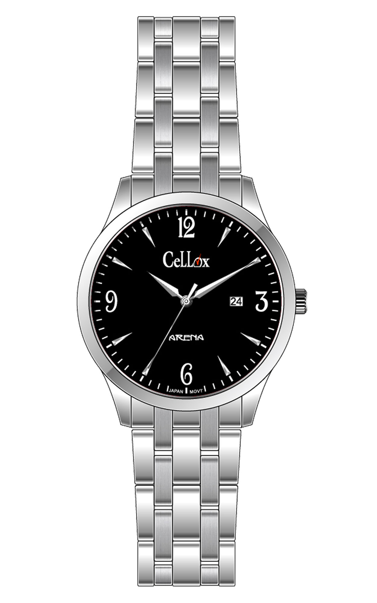 Habibi online shopping - CELLOX WATCH FOR MALE Price : ৳ 4,060 Brand :  CELLOX Model : CL551ZF ST WH LT Family : ARENA Movement : JAPAN Glass :  SHAPHIRE COATING Case